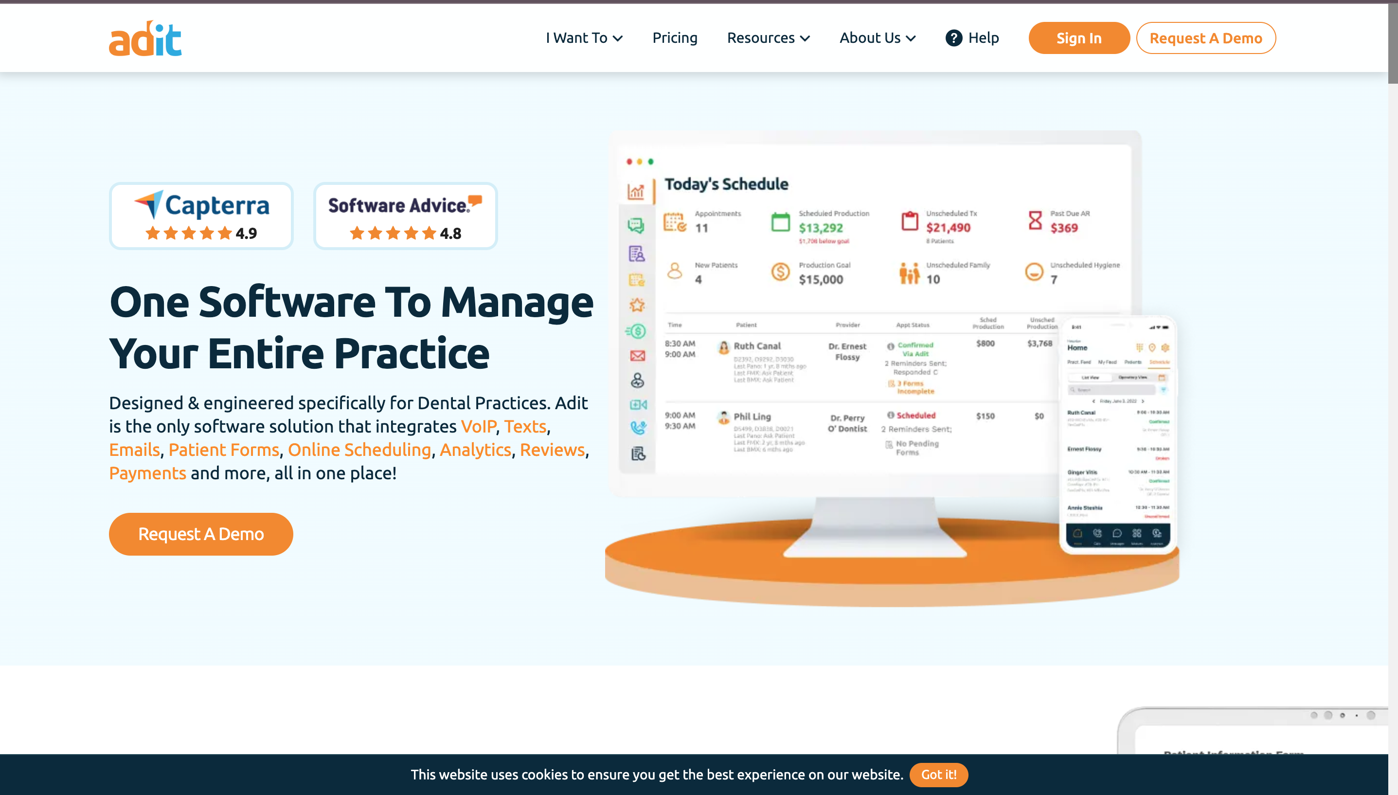 Adit website preview image